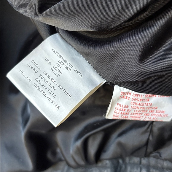 Black Leather Vintage Men's Moto Zip Jacket - Picture 14 of 15